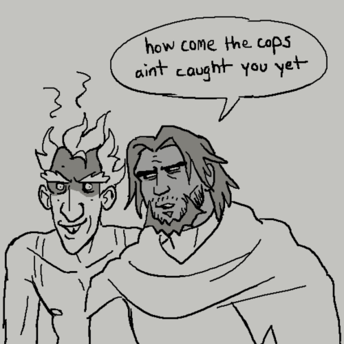 triptrippy:heres my strange collection of junkrat and mccree being… friends?