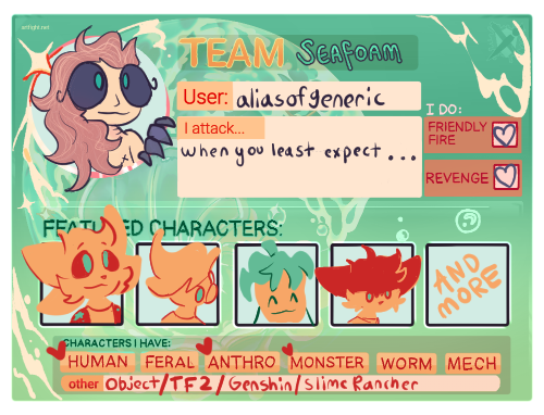 Alias Stream Schedule For Artfight Just Dropped Yall