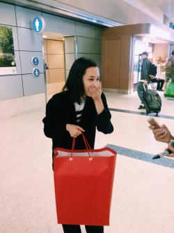 My fellow teammizuhara member Jen just met Kiko (Mikasa in the Shingeki no Kyojin live action) at the Los Angeles airport! Stay tuned for more exclusives from us ;) &lt;3