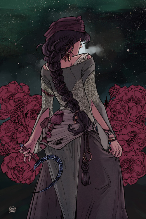 sanya-anwar:“Dark Altar”Original Illustration premiered at NYCC – dip pen and phot