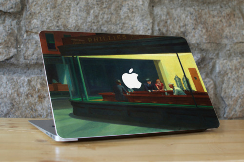 wordsnquotes:  culturenlifestyle:Artistic Computer Decals Inspired by Classical Art WallMac produces artistic removable Macbook skins. They create colorful and photographic prints that would appeal to anybody and caters to every kind of personality.