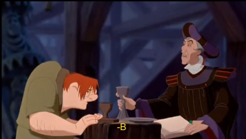 abominablemonstrosities:Frollo taught what mattered. Take Time To Be A Dad Today.