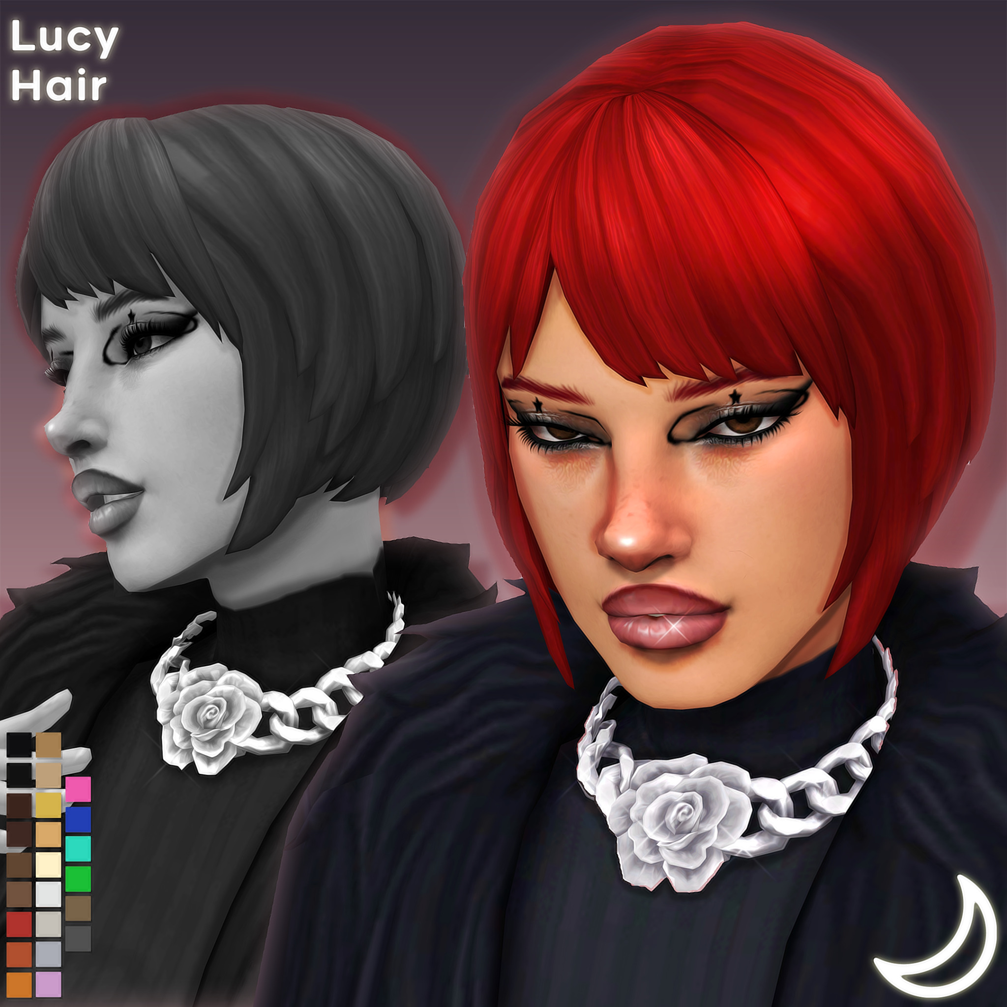 Install lucy hairstyle the sims 4 mods curseforge