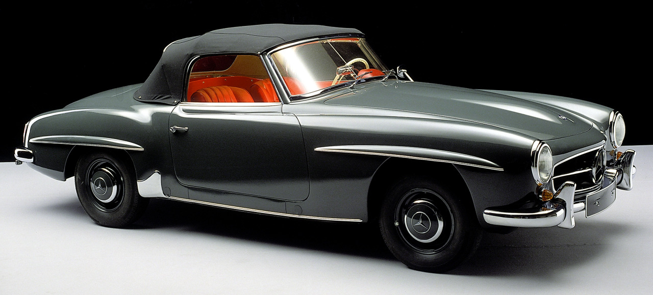 carsthatnevermadeit:  Mercedes-Benz 190 SL W121, 1955 to 1963. The 300 SLâ€™s