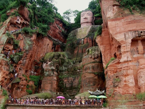 colleenrants: “The Leshan Giant Buddha is a 71-metre (233 ft) tall stone statue, built during 