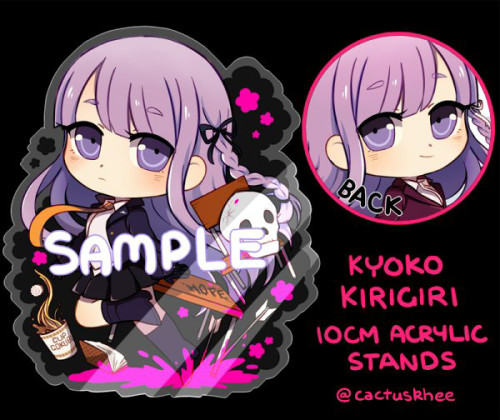 Danganronpa Acrylic Stands preorder ready to go!~Kyoko Kirigiri, Kaede Akamatsu and Despair Sisters 