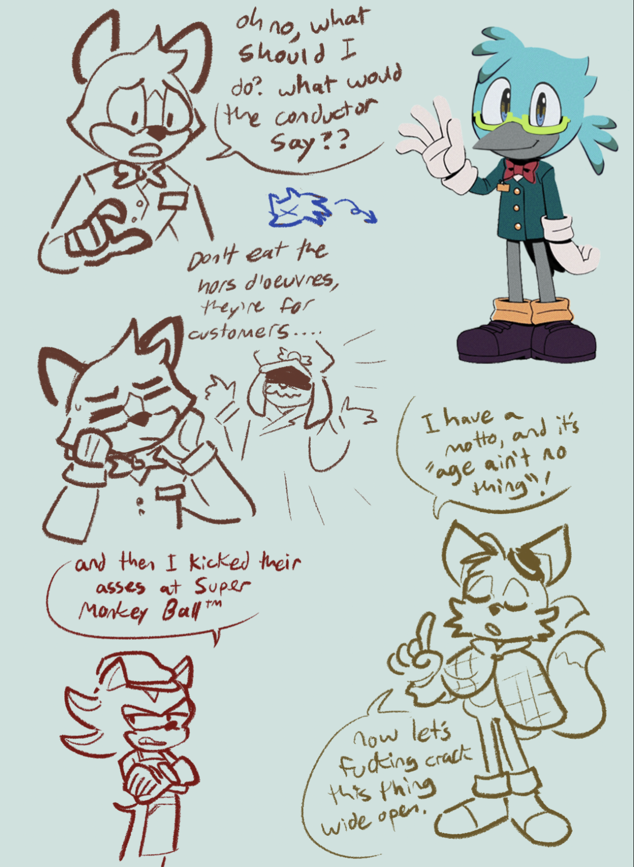 Stuff Sketches — [joke sketches on The Murder of Sonic the