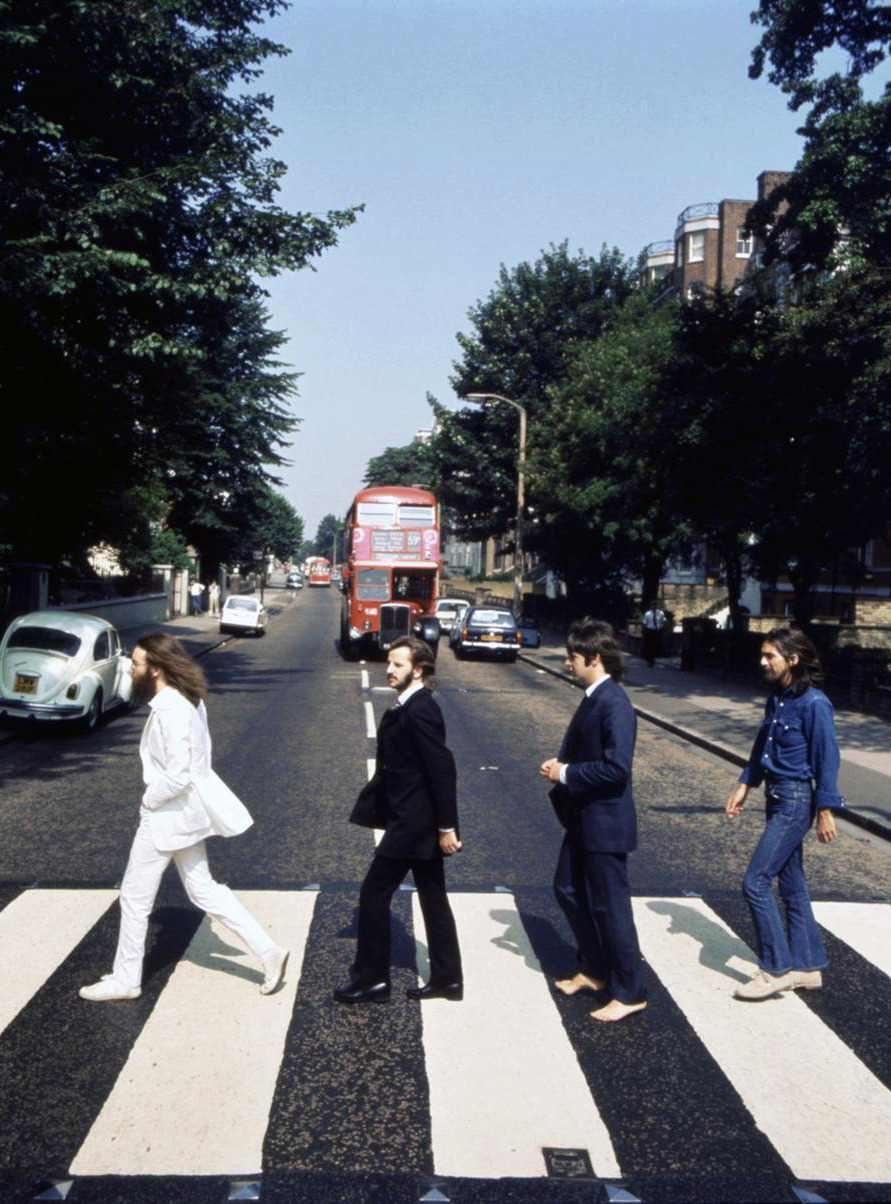 onlypaulmccartney:  The Beatles in an alternate take for the Abbey Road photography