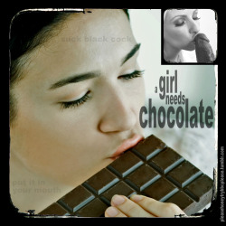 pleasehoneytrybbcplease:  a girl needs chocolate