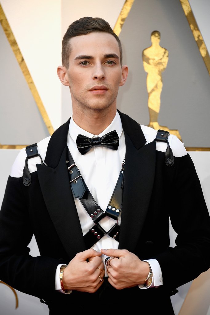  Bronze Medal figure skater Adam Rippon goes 50 Shades of FIERCE With a Leather Harness
