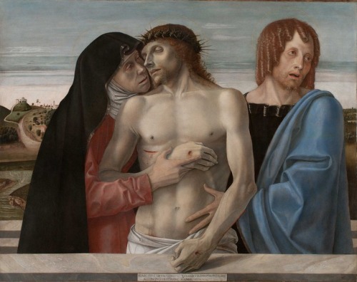 Pieta by Giovanni Bellini, 1467-70.