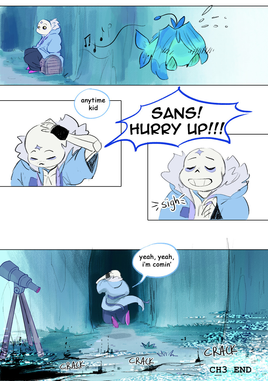 Slumbertale AU — Sans demonstrating how floating is just way better