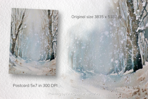 Watercolor Winter Christmas theme by Aekgasit watercolorsIncluded:– 6 pieces watercolor background, 