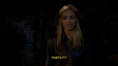 nenosronhir: that-alpha-booty: Tumblr doesn’t appreciate Buffy enough … painstakingly