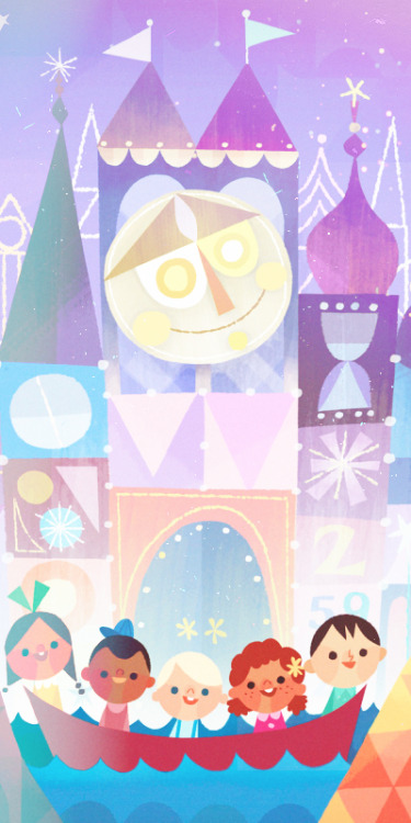 annabjorgmans:disney park + films phone wallpapers with art by the amazing joey chou ♡ Please like