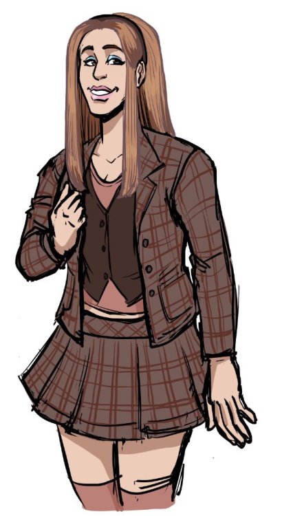 I know “punk rock edgy young Mary” is the popular take in the fandom but consider; Rich 90′s college