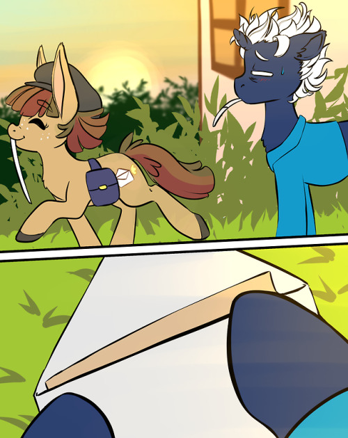 ask-poison-joke: NOTHING ADORABLE !!!! SAPPHIRE WAKE UUUUP !!!!   The date part 2 Featuring : @russel-the-mail-pony  Don’t be too far, I ll ned some reference soon and ll send a “reference ask” in few days =3  x3