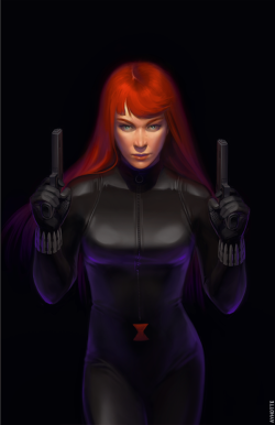 Comicbookwomen:  Black Widow By Ayhotte 