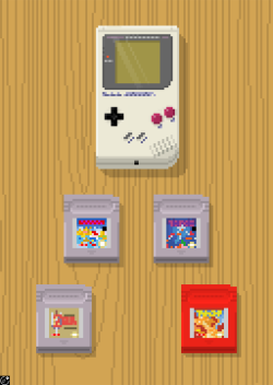 debutart:  Game Boy! by Walter Newton (part of his ongoing Nintendo series)