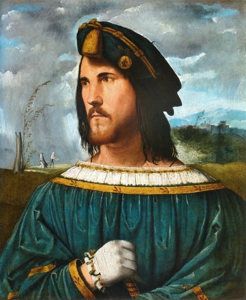 Portrait of a Gentleman (aka Cesare Borgia), Altobello Melone, 1st quarter of 16th century