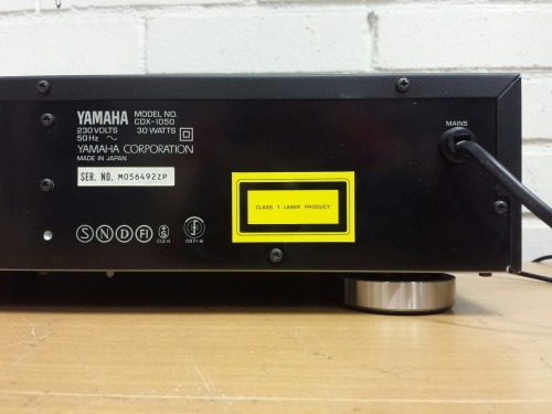 Yamaha CDX-1050 Compact Disc Player, 1991