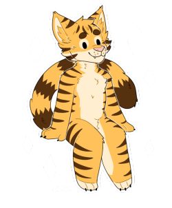 fleurfurr:  Teeny commission for Jay-the-tiger(These are ฟ)~Commission info here!~Follow me on twitter!    :D I know dat tiggie! ^w^