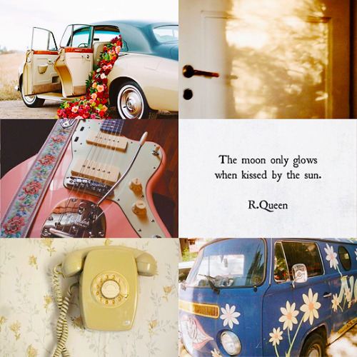 P!ATD Aesthetics: Pretty Odd“When the moon fell in love with the sun all was golden in the sky