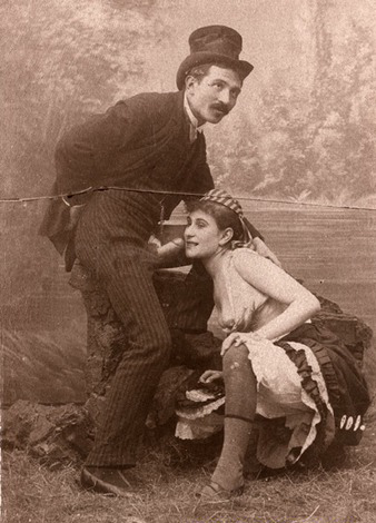 grandma-did:  sparism:  full clothed sex in the 1880s - studio or nature?    Studio