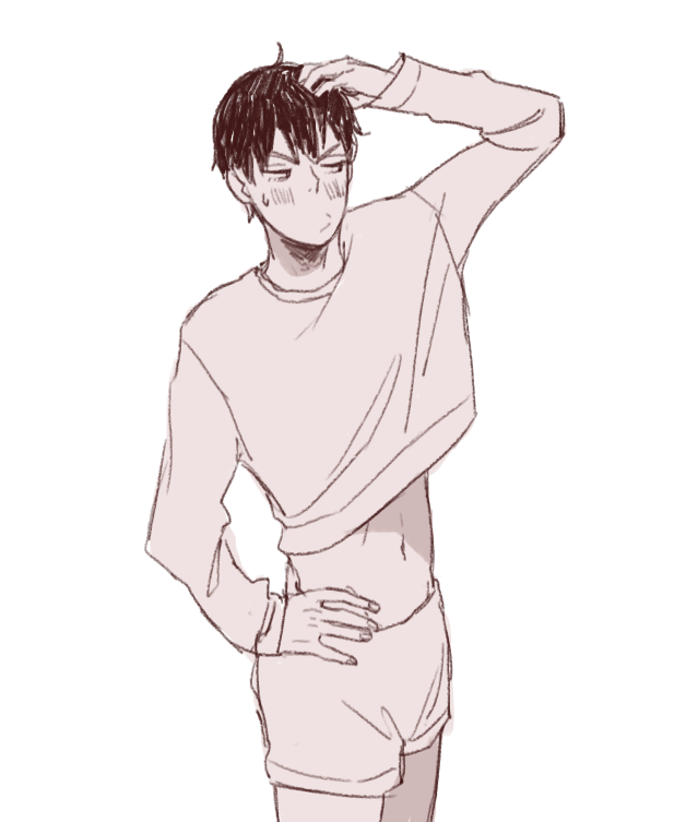 milkbois:  someone made this post like “kageyama in a crop top” and i somehow