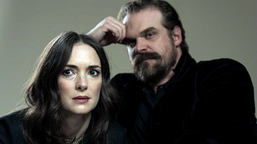 billbenbev:strangerthingscast:Winona Ryder and David Harbour photographed for Los Angeles Times.My J