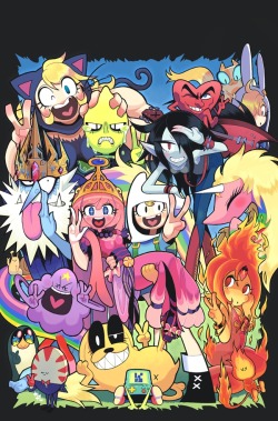 gashi45:  Yeah! It’s my style Adventure time! I drew to ATcomic #21 cover art! It release seems to be about October 2013. [link] Please wait!! 