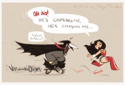 Batman and Wonder Woman - The Chase - Cartoony