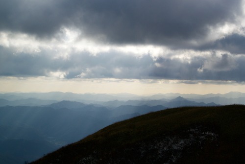 View from Mt. Sanbe (三瓶山), Shimane. 