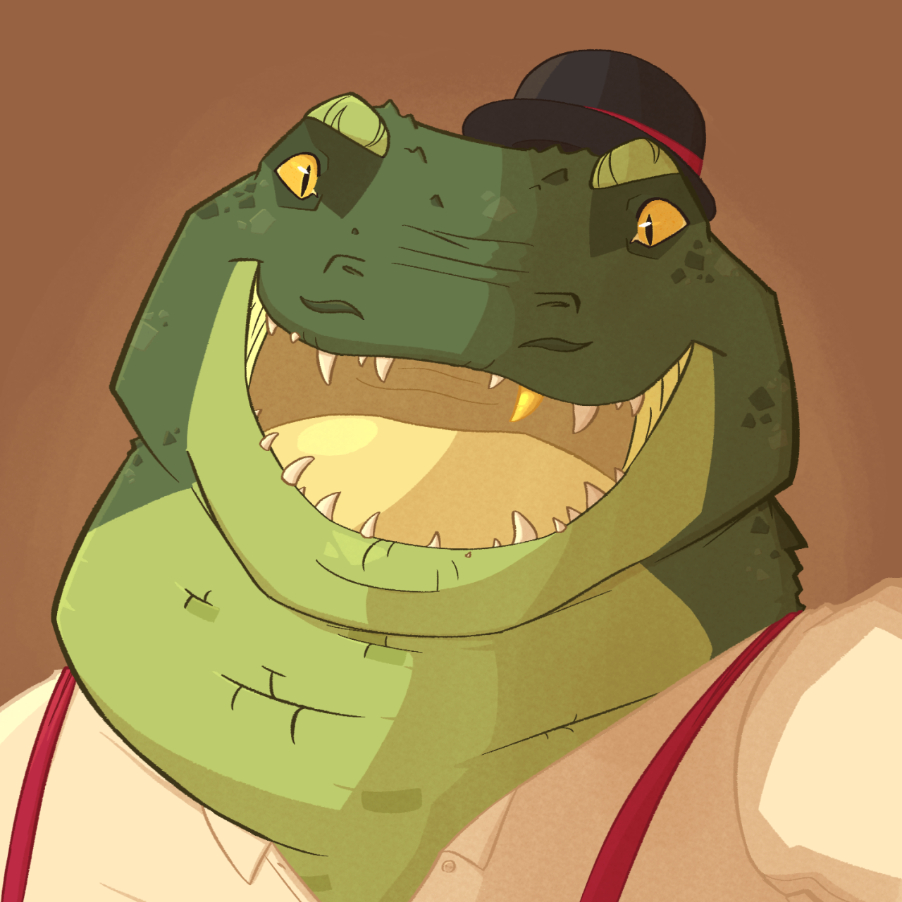 portrait for my jazzy lizardfolk bard lotoc!