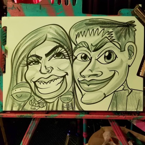 I had fun doing caricatures today at the