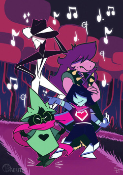 jhdsdj almost forgot to post this &gt;_&gt;This is my piece for the @deltazine i made a while ago!My theme was Dance so tried have some fun with if ;PWell enjoy!!! &lt;3