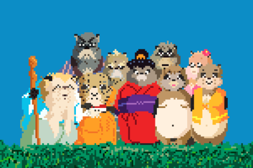 ca-tsuka:  8-bit Ghibli by Richard J. Evans 