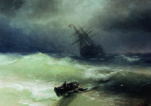 cerceos: Ivan AivazovskyThe Tempest, 1886Ships in the stormy sea, 1866Ships in a Storm, 1860