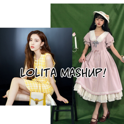 August lolita mashup! I liked the original model’s pose so I gave her a nice dress
