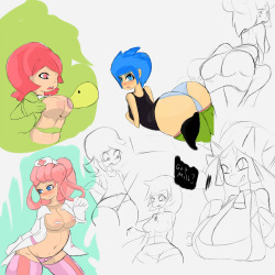 Doodle dump #1, just gatherin’ ideas