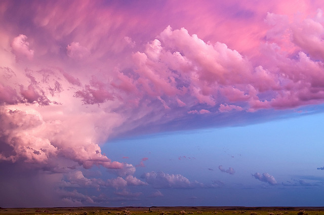 thespoonrooster:  Montana Sunset by brandonjpro.com on Flickr. Holy shit. A storm