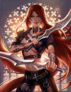 Katarina fan art by jiuge 