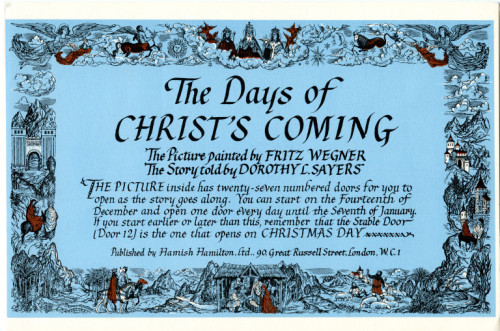 wimseypod:The Religious Cards of Dorothy L. Sayers, featured on the Wade Center blogFrom 1953 to 195
