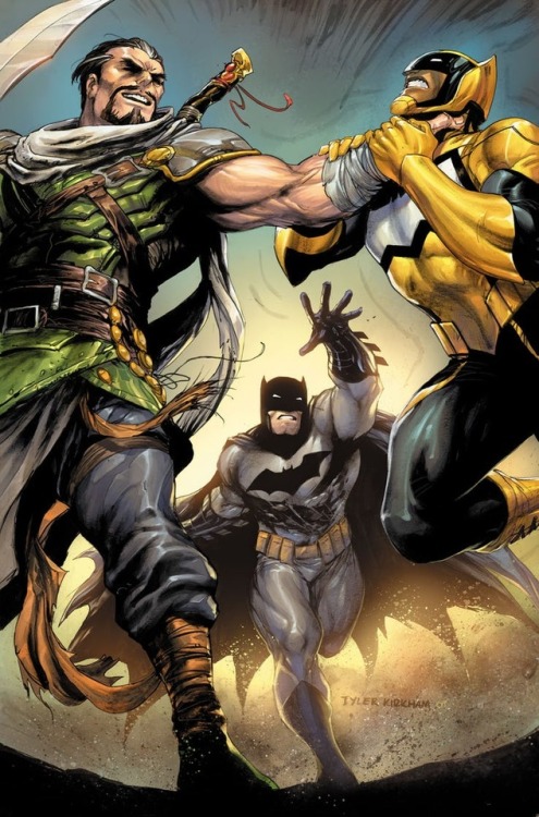 BATMAN AND THE OUTSIDERS #5 written by BRYAN HILLart by DEXTER SOYcover by TYLER KIRKHAMvariant cove