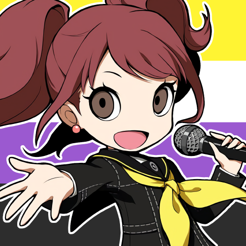 Pursuing My True Self! - Persona Q2 Rise Pride Icon Set[ P4 Protag | Yosuke | Chie | Yukiko | Kanji 