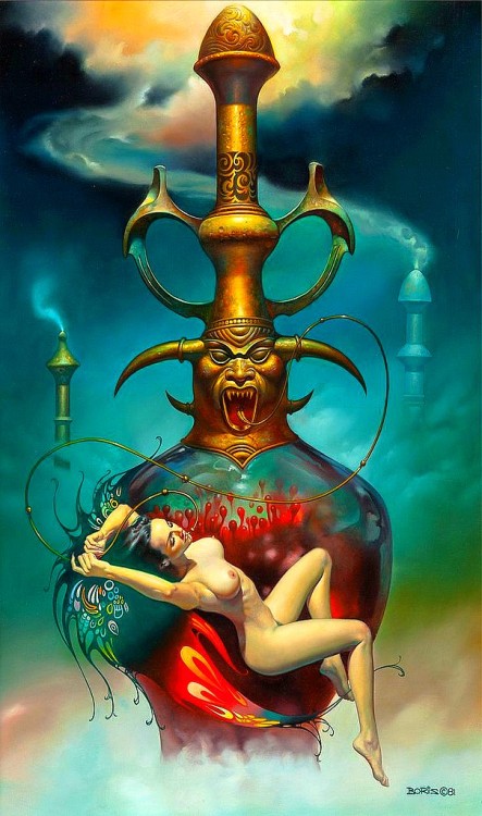 translucentmind:  Hookah, Opium Dream // Boris Vallejo 