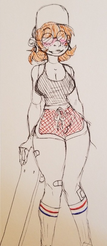 fiilthymitarashi: Did some titty pics of Flynn cause I’m very inspired to draw him in cute outfits I see on girls. Also just felt like drawing bobbies. Thinkin about it, I think Flynn prefers smaller tibbies but sports big knockers cause the skater