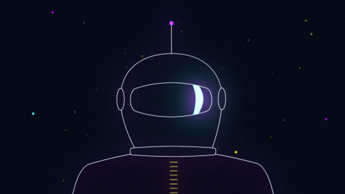 A little sneak peek into the style development of the newest space-themed animation I’m doing for a 