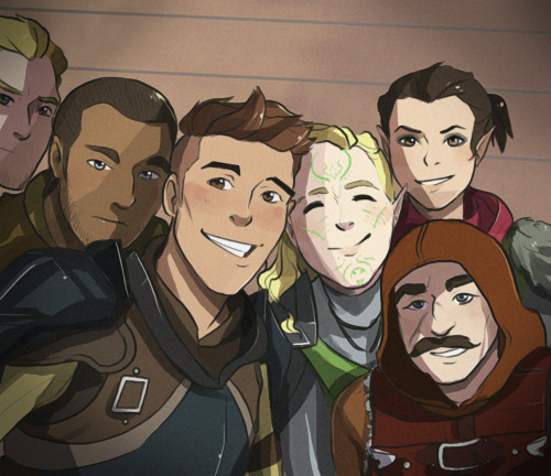 floatslikebricks: The Chargers taking a selfie together. I got a request to draw Krem, and ended up 