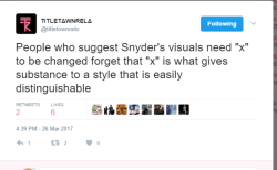 sunnysundown:i dont think snyders visuals